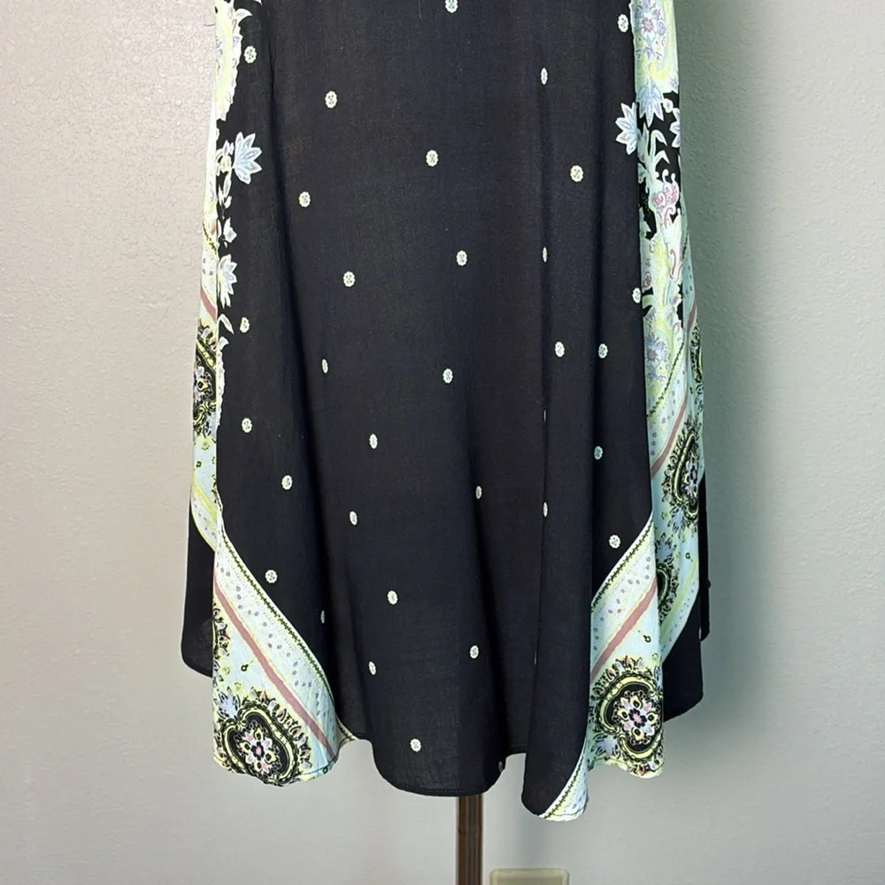 INTIMATELY FREE PEOPLE Size XS Darjeeling Printed Rayon Mini Slip Dress Boho - Picture 6 of 16